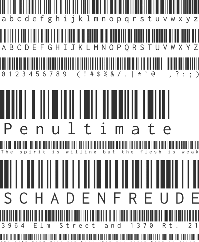 free barcode 128 font